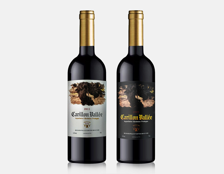 合成紙燙金酒標